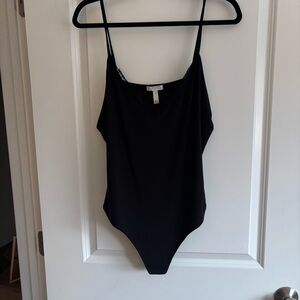 Leith Classic Black Lace Bodysuit